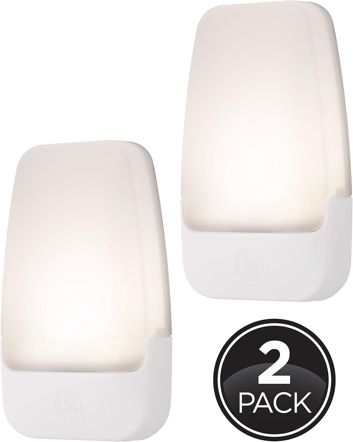 LED Night Light, Plug-In, Dusk to Dawn Sensor, Warm White, Ambient Lighting, Ideal Kids Adults Nightlight for Bedroom, Bathroom, Nursery, Hallway, Kitchen, 30966, 2 Pack