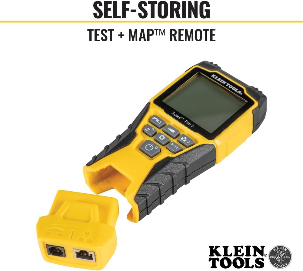 VDV501-851 Cable Tester Kit with Scout Pro 3 for Ethernet / Data, Coax / Video and Phone Cables, 5 Locator Remotes
